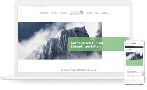 mediadesign linke portfolio - webdesign / neuer responsiver Internetauftritt für die Advance Bildungsakademie in Essen